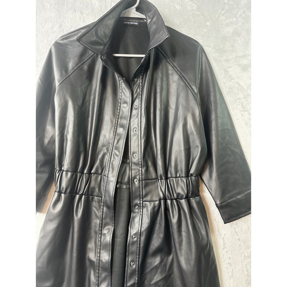 Steve Madden Faux Leather Moto Jacket – Black – Approx. M/L - Picture 7 of 7